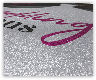 Diamond Print Glitter Banner Bling (Outdoor) 5